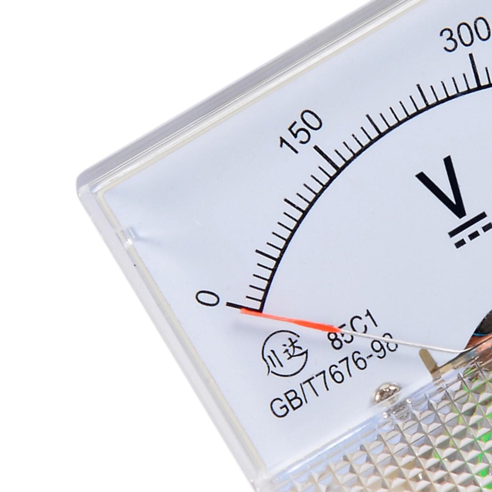DC 0-450V Analog Panel Voltage Gauge Volt Meter 85C1 2.5% Error Margin