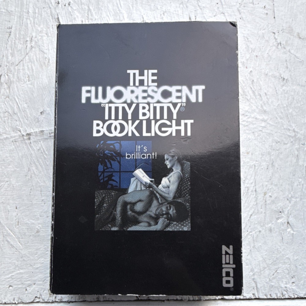 Zelco Itty Bitty Fluorescent Clip-On Foldable Book Light, Black Model 10059