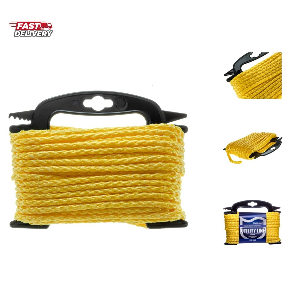 Neon Colored Diamond Braided Polypropylene Marine Utility Cord
