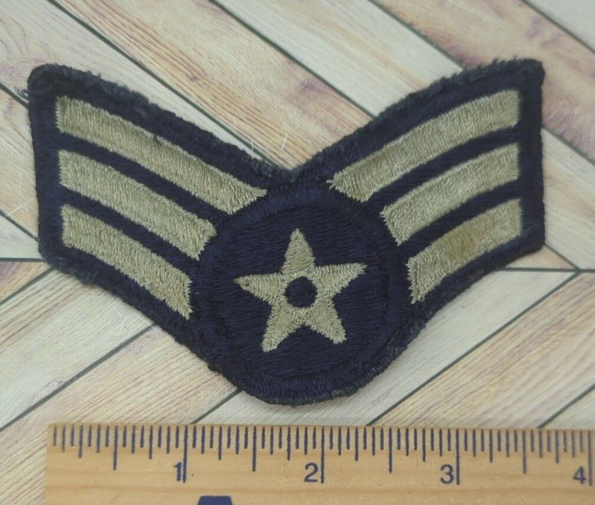 Vintage Sew On Patch US Air Force Sergeant