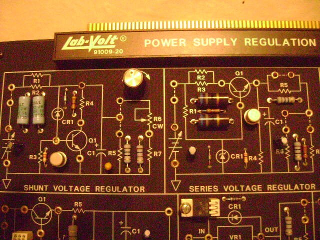 LabVolt 91009-20 Power Supply Regulation Circuits Electronics Educational Board