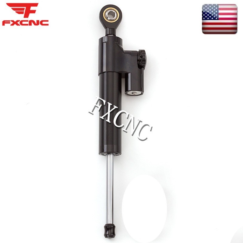 Black Steering Damper Stabilizer & Mounting Bracket Kit For Ducati Monster 696