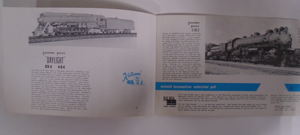 BALBOA SCALE MODELS 1966 CATALOG SECOND EDITION & PRICE LIST
