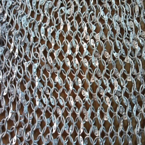 Medieval Knight Chain mail Skirt 9 mm Round Riveted
