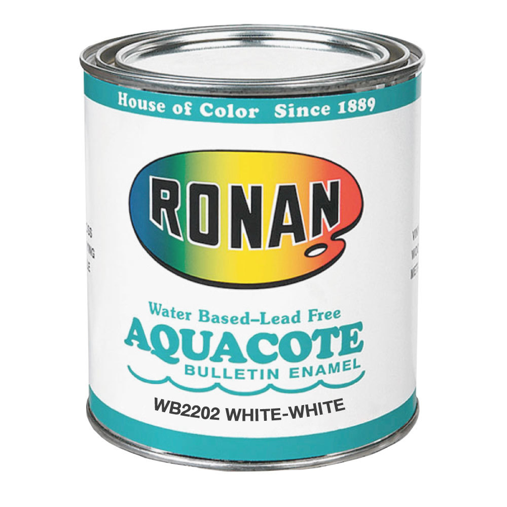 Ronan Aquacote Enamel 8 Oz White-White
