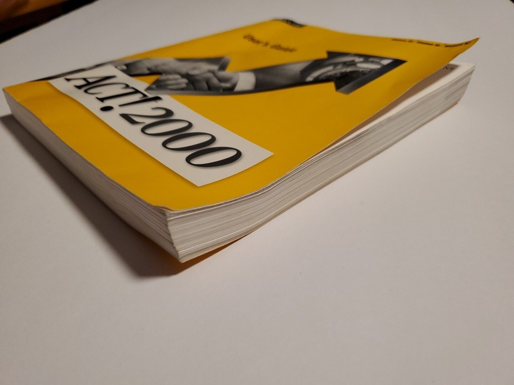 Symantec Users Guide Windows 98/95/NT Act! 2000 Manual And Version 2 WINDOWS