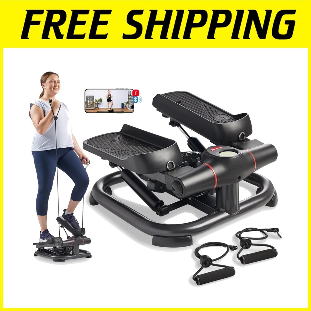 400lb Max Weight Capacity Stepper with Resistance Bands