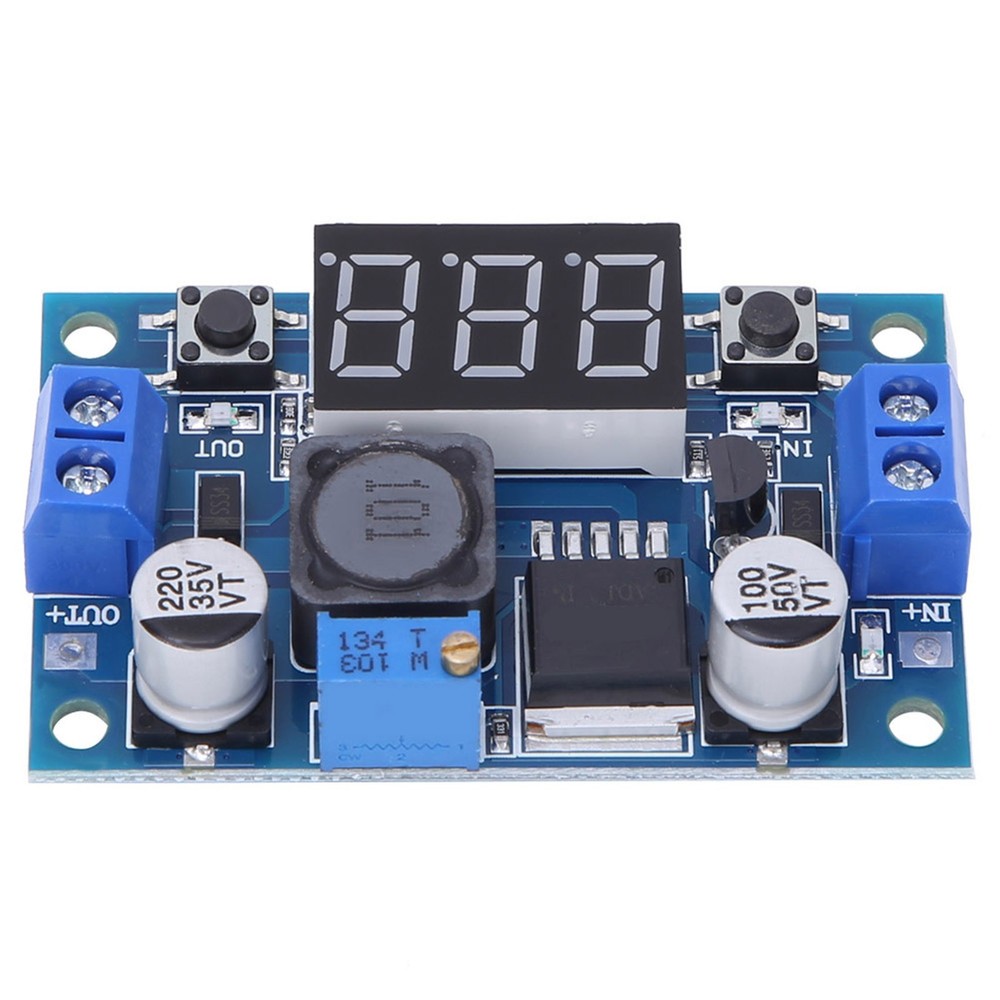DC-DC Step Down Power Module Digital Voltage Display Touch Switch 2.5V-40V In