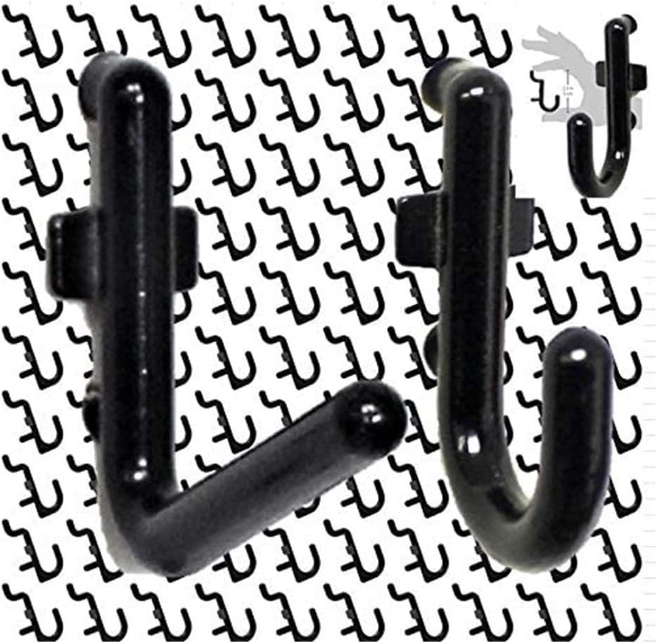 WallPeg 100 Pegboard Peg Hooks – Durable, Self-Locking Black Board