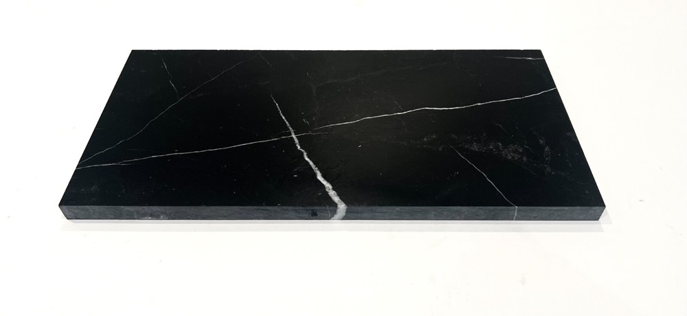 Black 6x12 Polished Straight Edge Marble Tile Backsplash Kitchen Bath