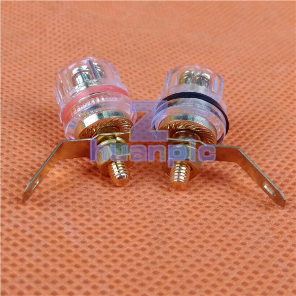 New 2PCs Speaker Terminal AMP Banana Jack Binding Post