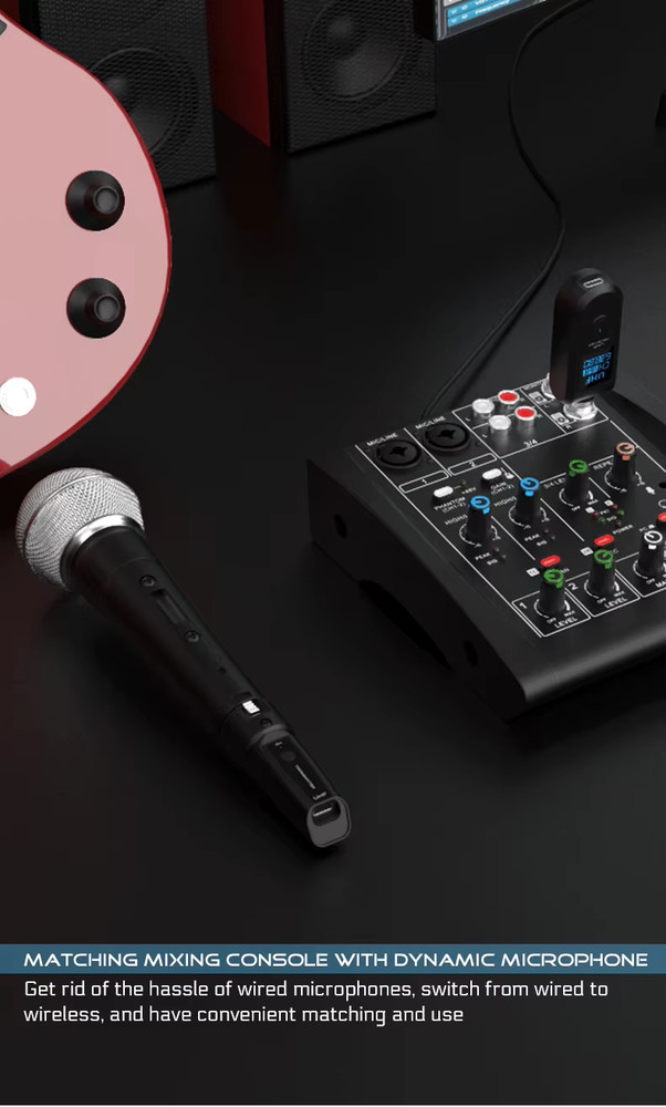 Microphone Dual Transmitter + Receiver Wireless System Loudstar Acoustics