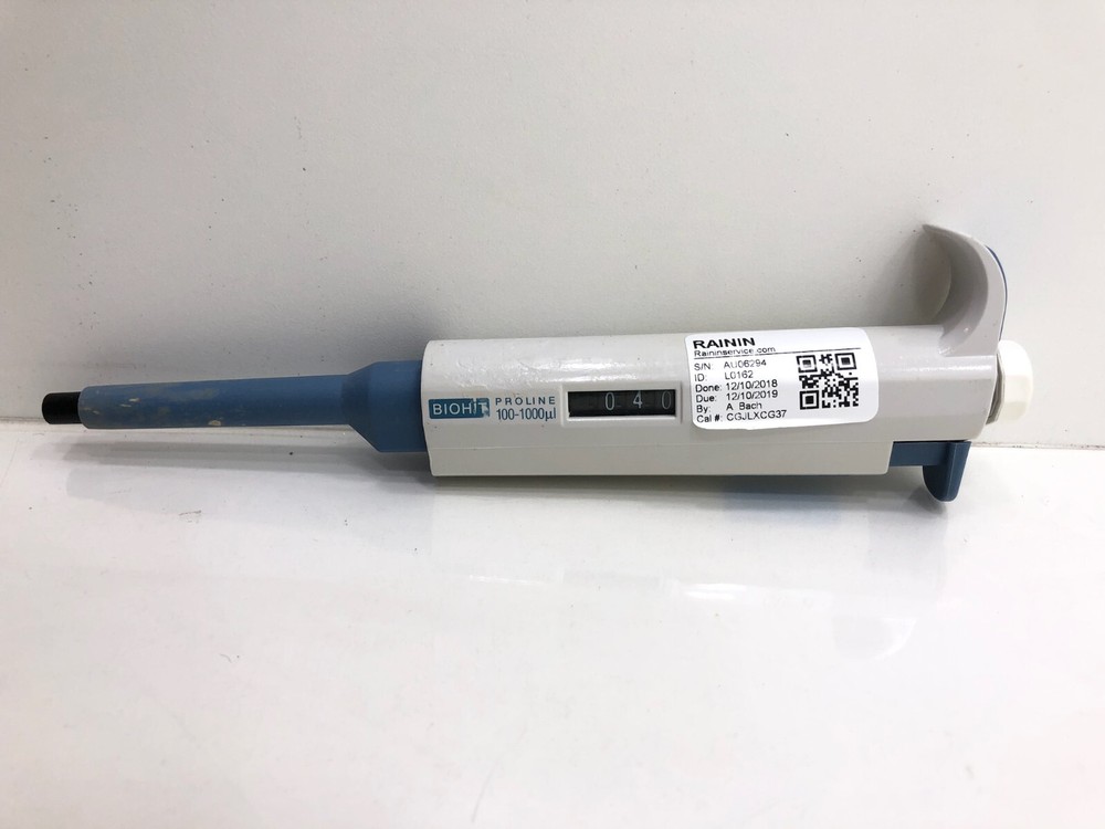 Biohit Proline Single-Channel Variable Volume Pipettor Pipette 100-1000µL White