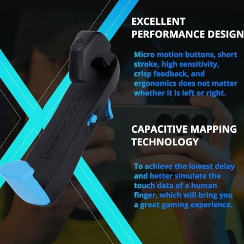 Mobile Gaming Controller, High Sensitivity Capacitive Mapping Gamepad for