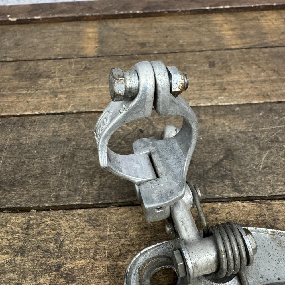 Vintage Campagnolo Record Front Derailleur Clamp On 28.6 Bottom Pull Double Road