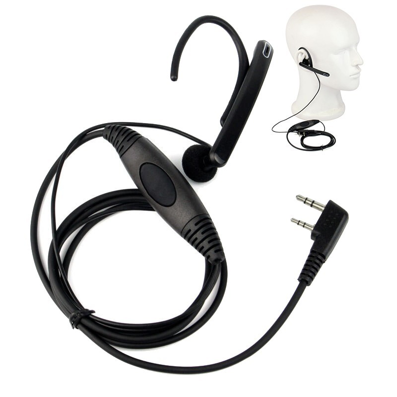 Practical Mic Headset For KPG KPG27D KPG29D 2-Pin Bar Communication