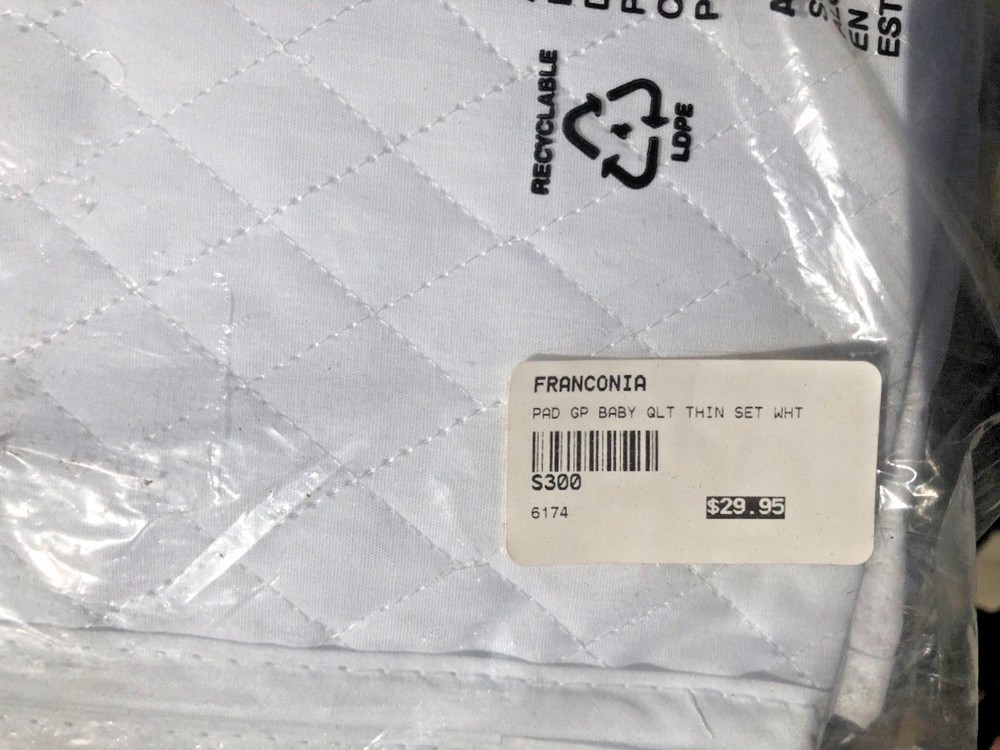 5 NEW JACKS DOUBLE BACK WHITE QUILTED SADDLE PAD