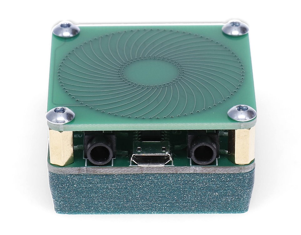 Miniature 2D Rodin Coil Scalar Wave Generator