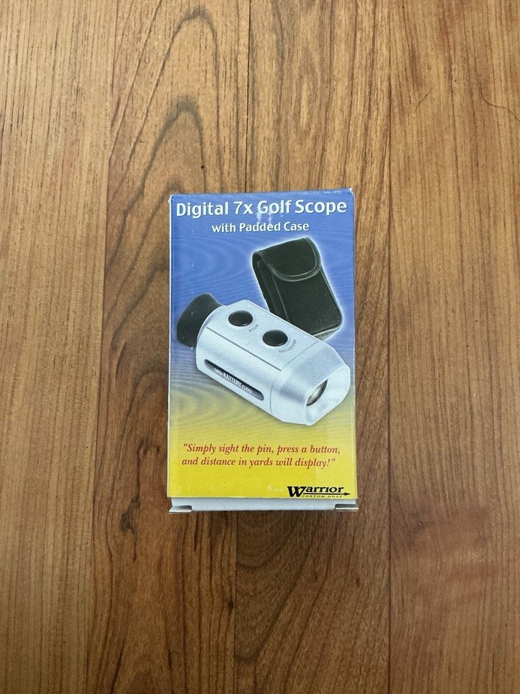 Warrior Custom Golf Digital 7x Golf Scope, Ruby Optics, Padded Case