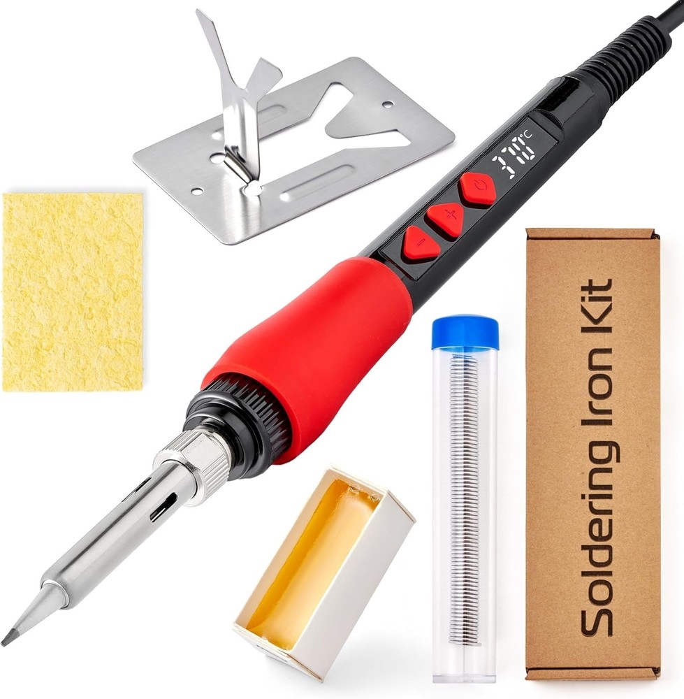Professional 5-in-1 Portable Soldering Iron Kit with Ceramic Heating Element