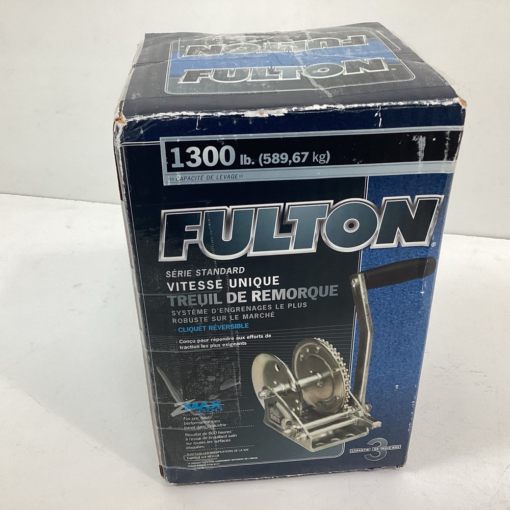 Fulton 1300 lb Single-Speed Winch Strap Not Included PN: 142103