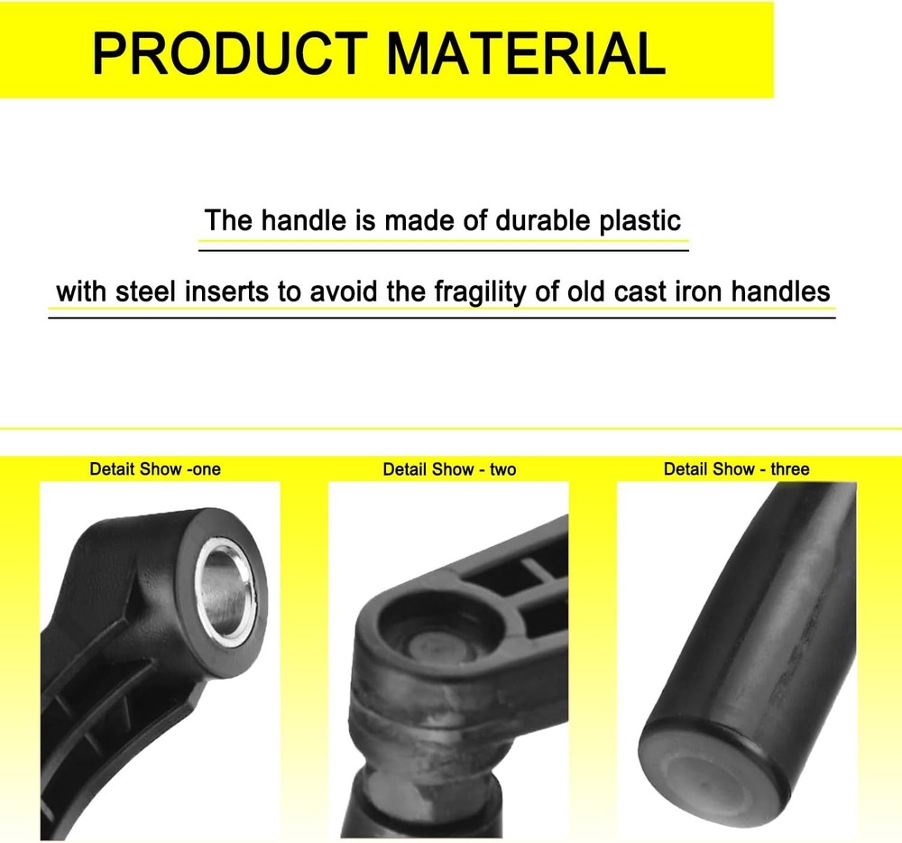 514007742 10601009A1 Drill Press Crank Handle Compatible with Sears Black
