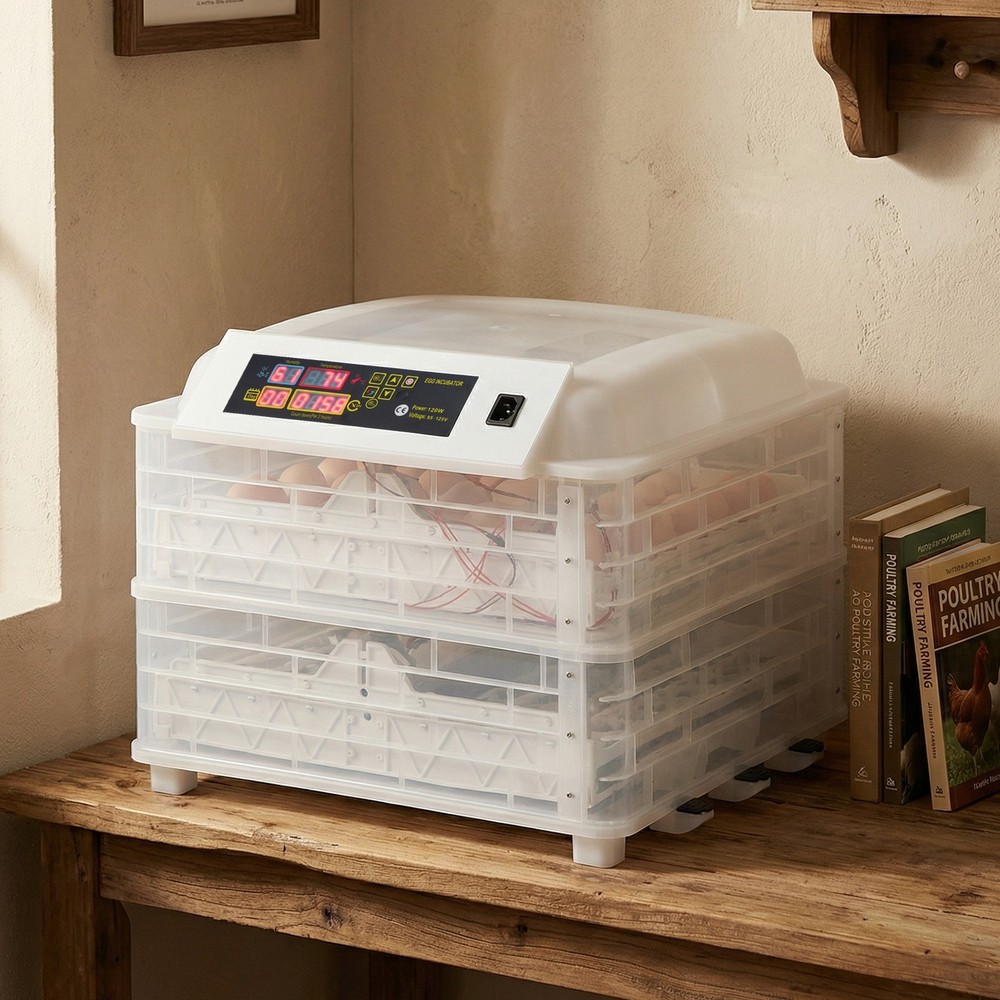 96 Eggs Digital Incubator Fully Automatic Turning Humidity Control Chicken Duck