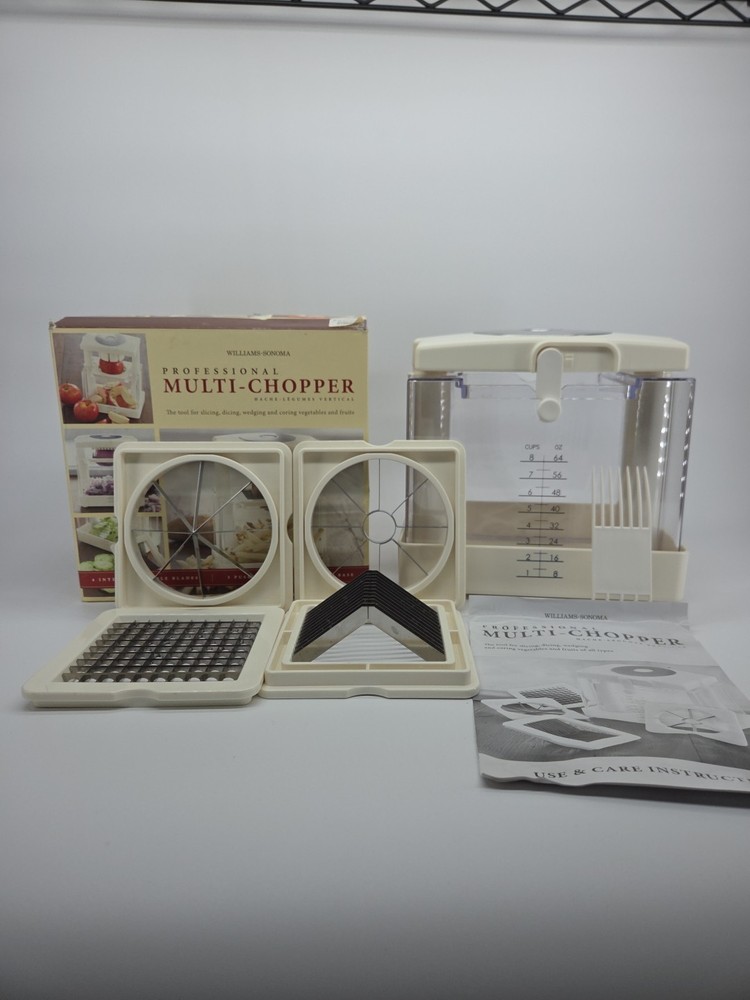 Williams Sonoma Professional Multi Chopper Fruit & Vegetable Dicer Slicer Corer