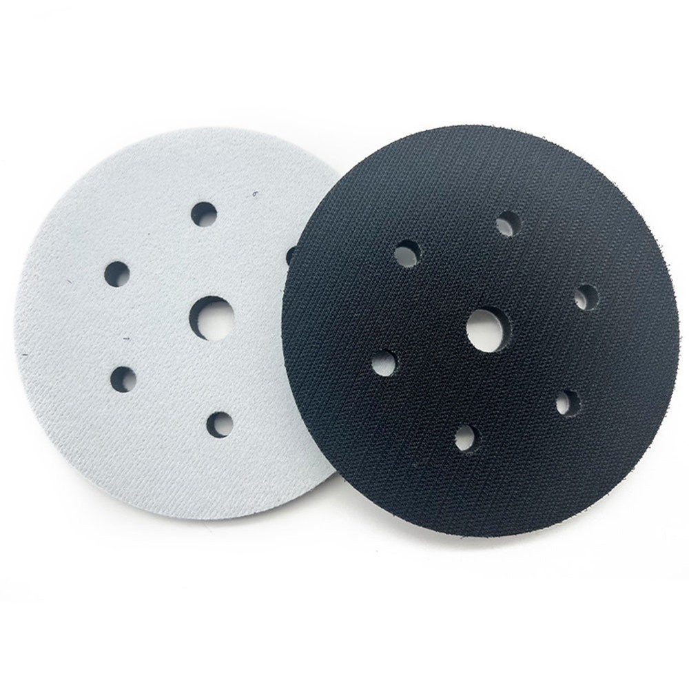 Easy to Install 6 Inch Sponge Interface Pad for Hook&Loop Sanding Discs 7 Holes