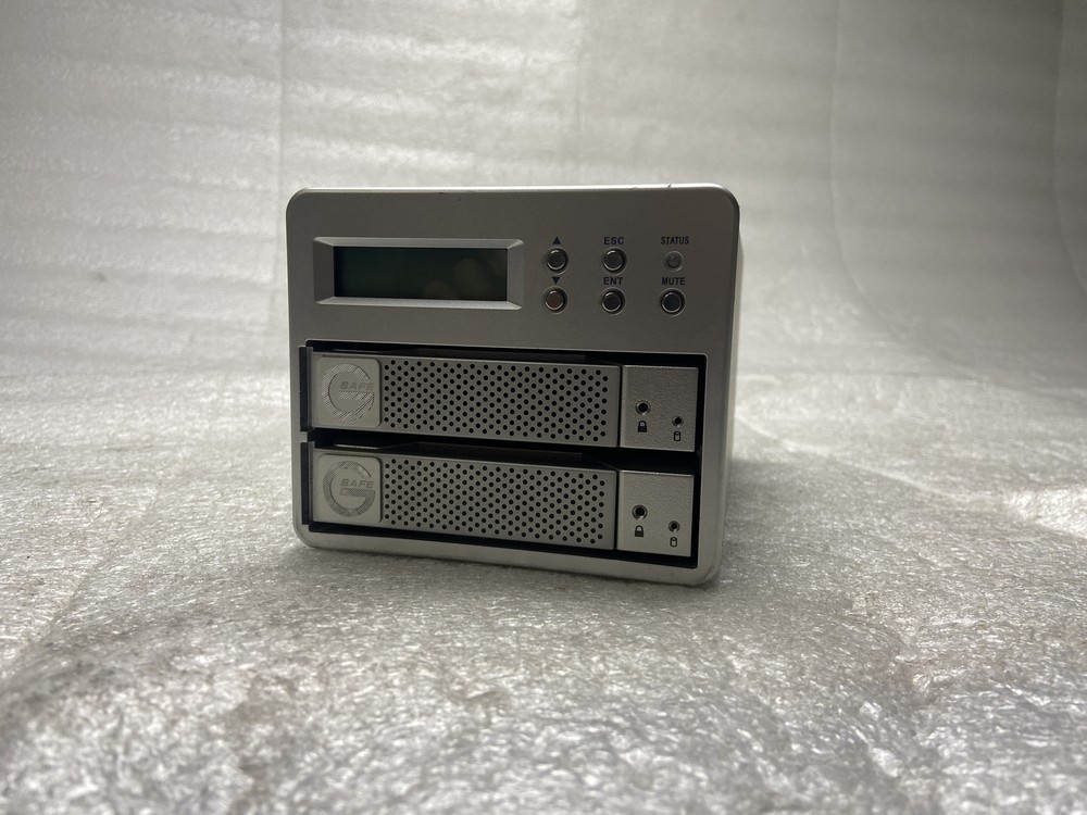 G-Technology G-SAFE RAID 1 Storage System Dual Bay 1TB HDD POWER TESTED