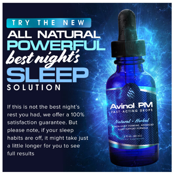 Avinol PM Liquid Drops + DE Calming Pillow Spray Bundle|Sleep Support| Best