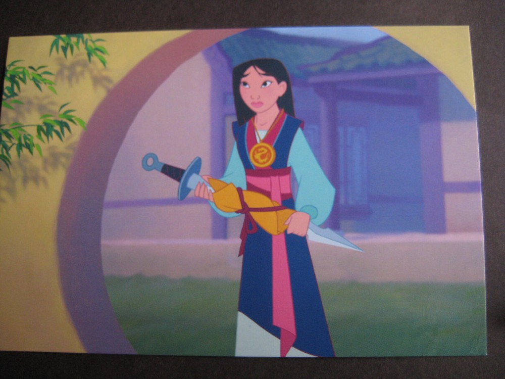 9 UNUSED 2017 Disney Mulan Postcards