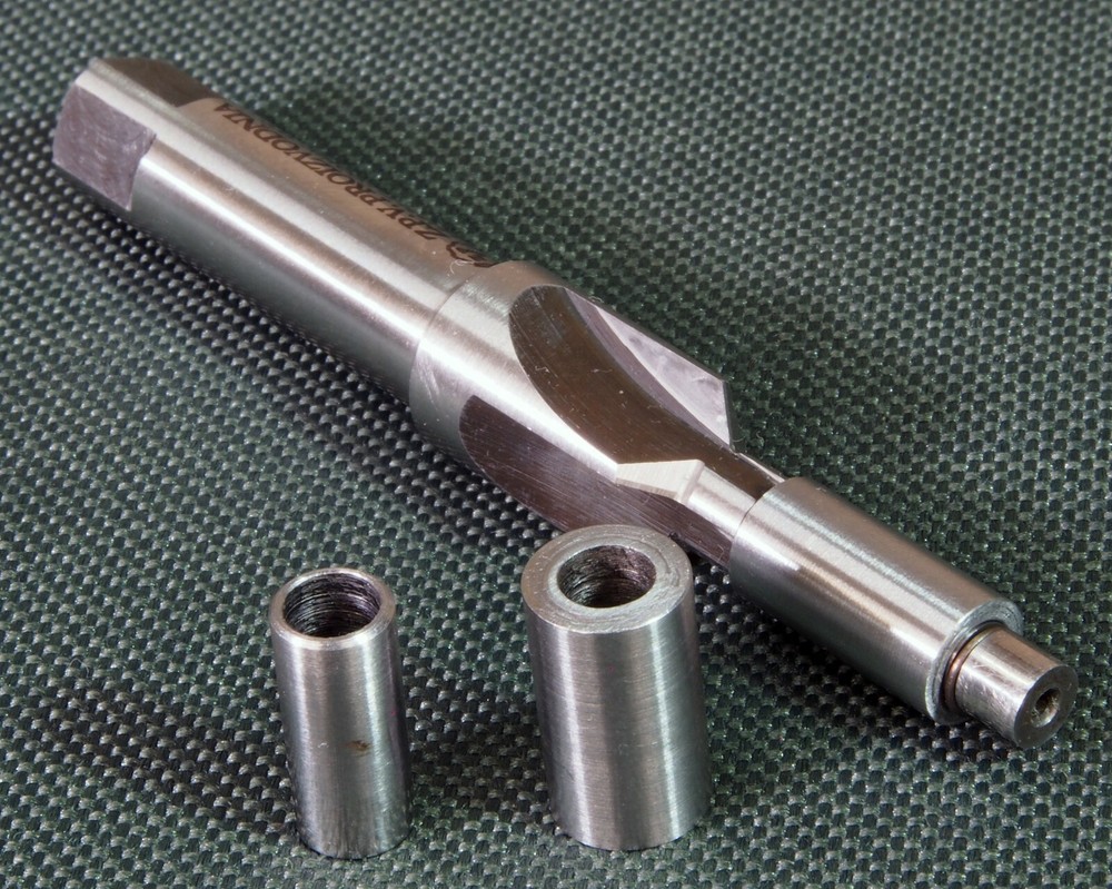 Muzzle Crowning tool, Cuts perfect 110 degree angle 30 cal, 6.5 & 9 mm pilots