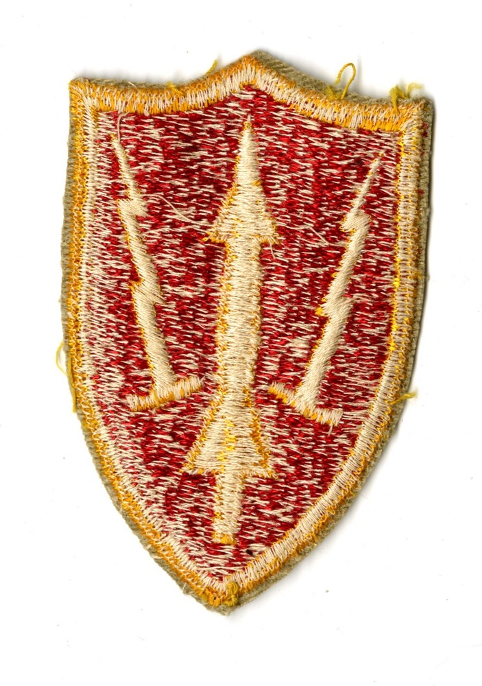 Army Air Defense Command White Back Patch ARADCOM Cut Edge