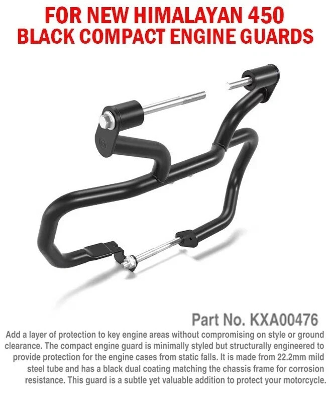 "BLACK COMPACT ENGINE GUARD" FIT FOR ROYAL ENFIELD NEW HIMALAYAN 450.