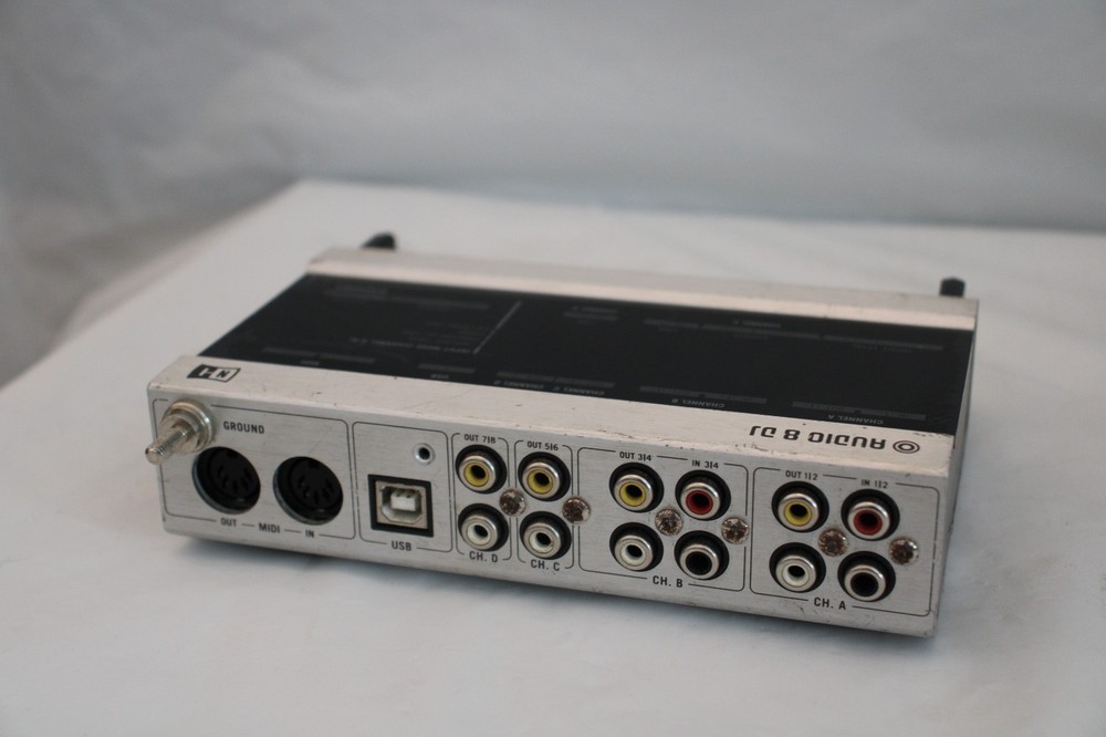 Native Instruments Audio 8 DJ Audio/MIDI Interface 4 Ch USB CABLE "TESTED WORK