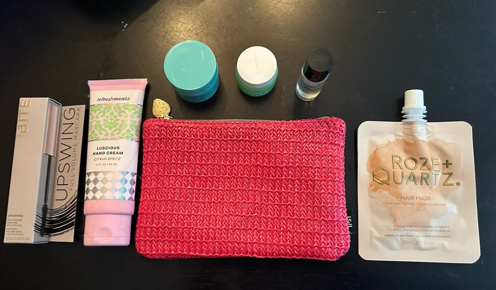 Ipsy Make Up Bag With Assorted Products 4 Samples 2 Full Size