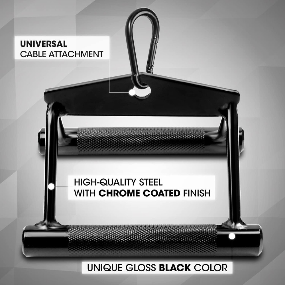 Cable Machine Attachment, Double D Handle & Tricep Rope Cable Attachment, Weight
