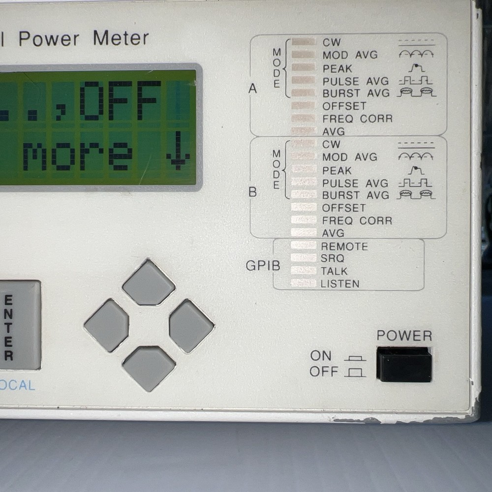GIGATRONICS 8542B UNIVERSAL RF POWER METER - Version 3.27 Options 02/04