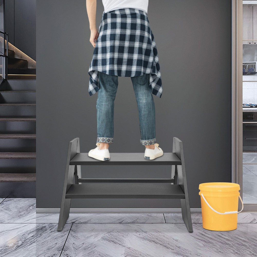 Step Ladder Foldable Step Stool 2 Steps Folding RV Steps Camper Steps Outdoor