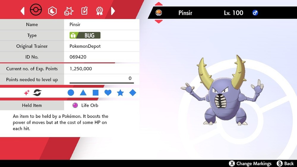 6IV Shiny Pinsir Pokemon Sword and Shield *SAME DAY*