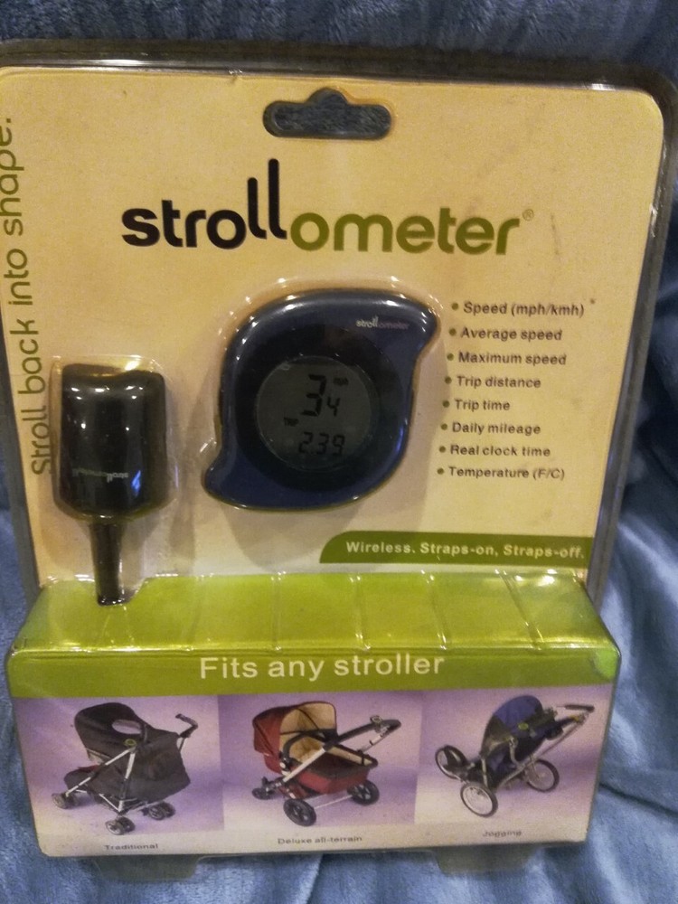 Strollometer Wireless Stroller Speedometer/Odometer NEW