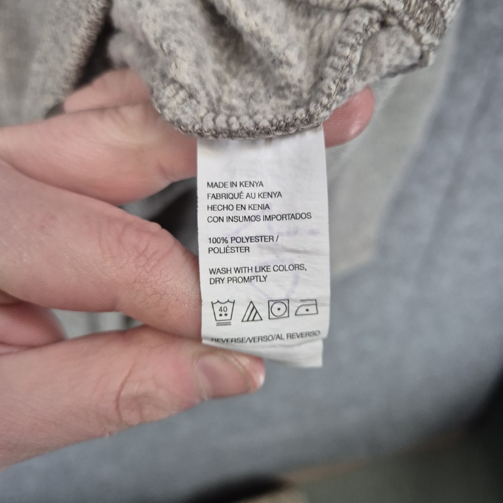 Van Heusen Quarter Zip Sweatshirt Men L Grey Flex Pullover Jumper