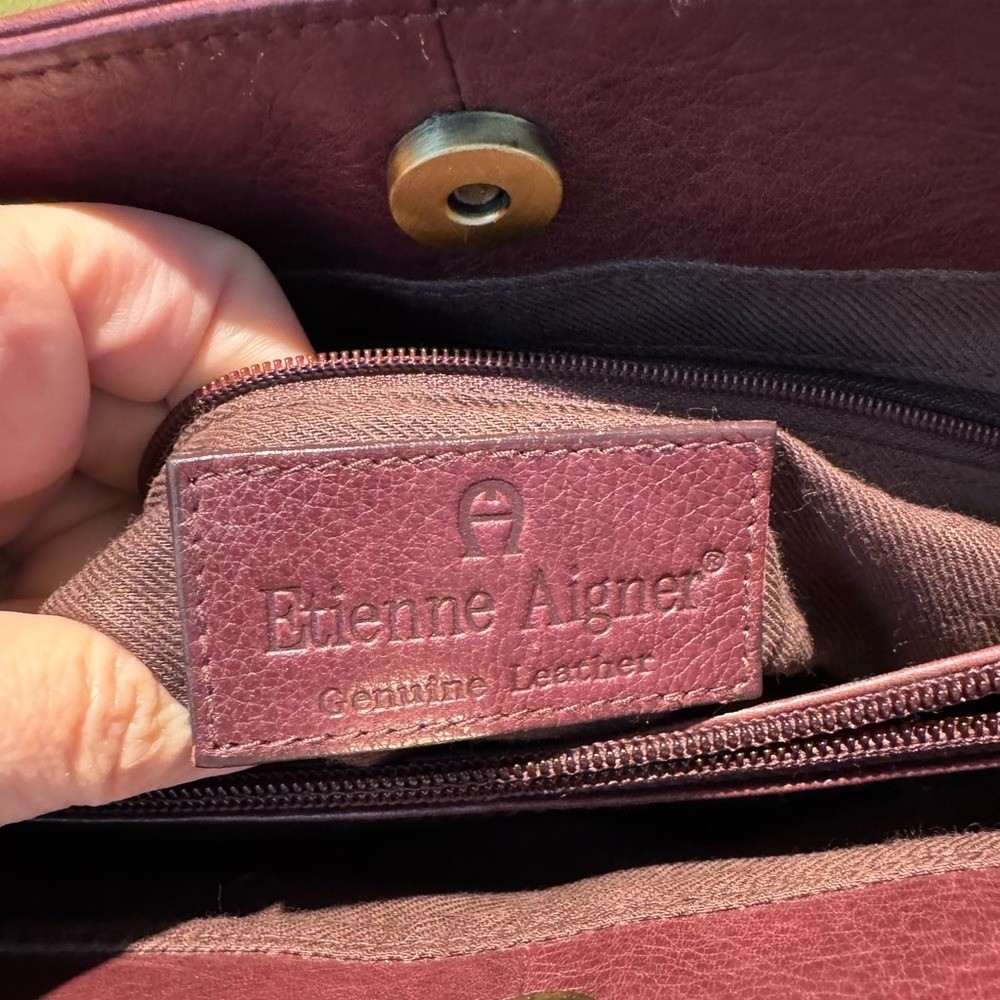 VTG Etienne Aigner Leather Shoulder Bag