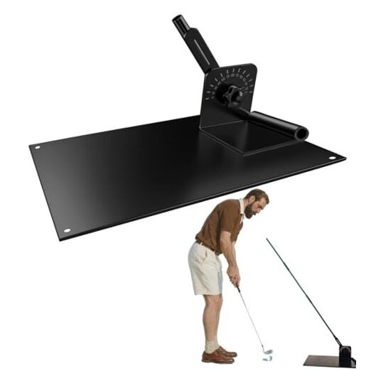 Golf Alignment Sticks System with Holder Angle Plate, Golf Trainer Aid