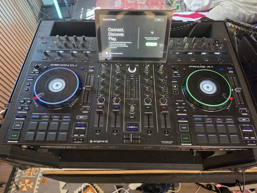 Denon DJ PRIME4+ With PROX case