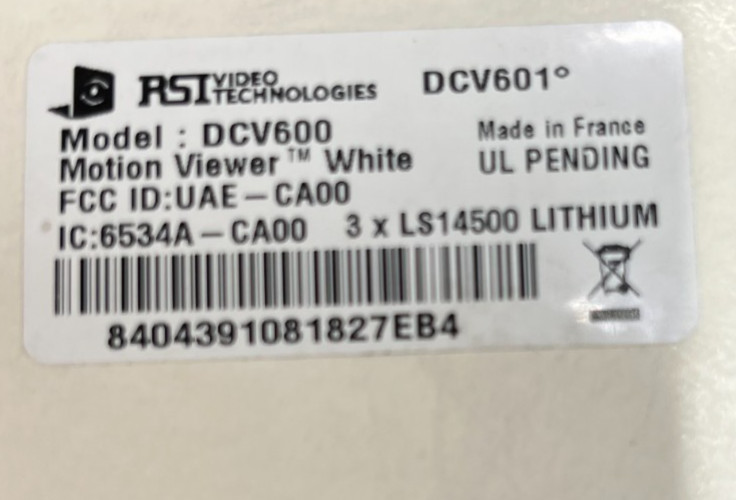 DCV601 RSI Motion Viewer, Model # DCV600 White