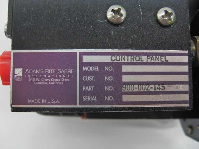 Passenger Oxygen Flow Control Panel - PN: 900-002-145-04