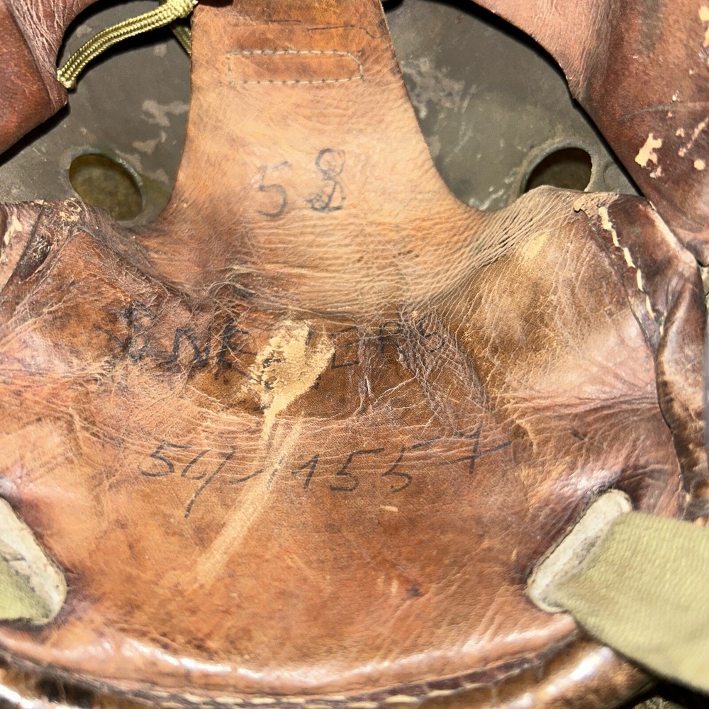 Authentic WW2 Belgian Tanker Helmet