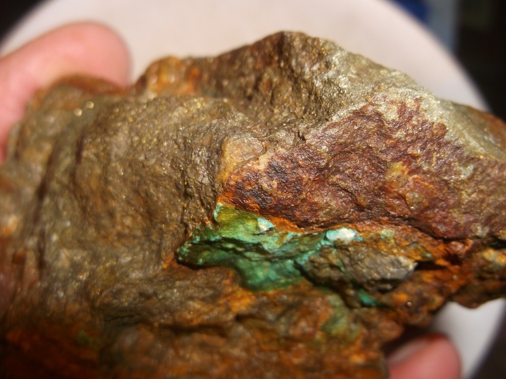 Gold, silver, copper, 212 grams samples ,ore high grade .